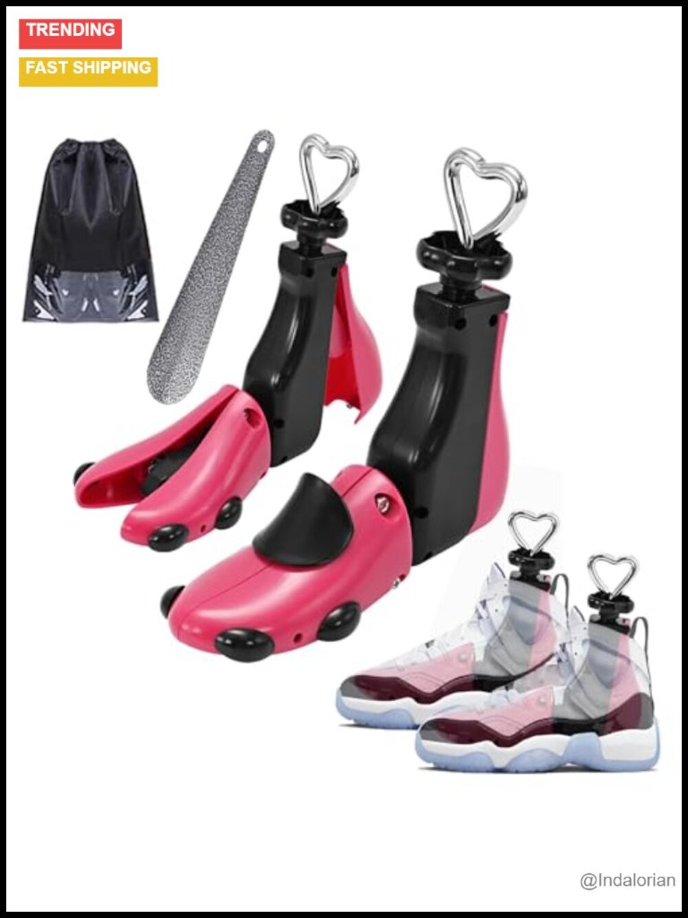 Shoe Stretcher Boot Expander Adjustable Width Length Plastic Steel Care
